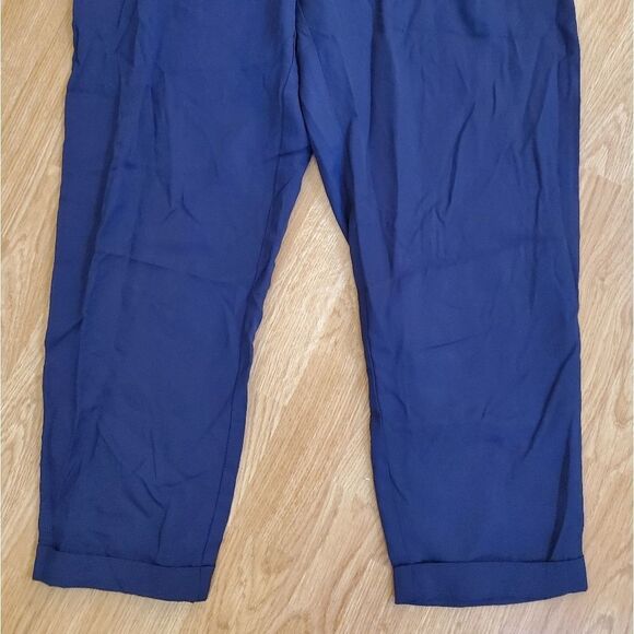 Maison Jules Cropped Paperbag Pants Size M - Picture 4 of 12